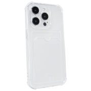 Чохол для iPhone 13 Pro Card Holder Armored Case з карманом для картки прозрачный