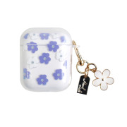 Чохол для AirPods 1/2 — Charmed Collection "Violet & White Flowers"