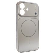 Чохол Nofelet AG Glass Case with MagSafe (iPhone 16, Titanium)