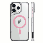 Чохол для iPhone 15 Pro NewZone Сlear Case with MagSafe - Pink