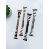 Ремінець Flower Steel Band для Apple Watch 42mm | 44mm | 45mm | 46mm | 49mm Rose Gold - Black