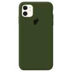 Чохол Silicone Case на iPhone 11 FULL (№59 Dark Virid)